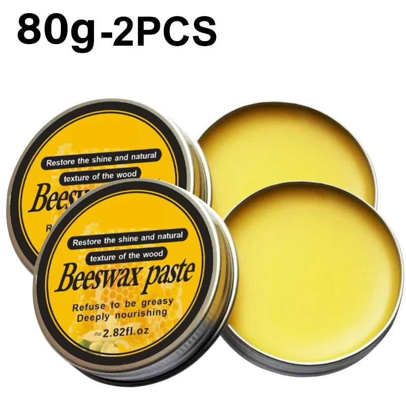 Compact x2 80g tin of wood conditioning wax, ideal for bamboo and hardwood surfaces.