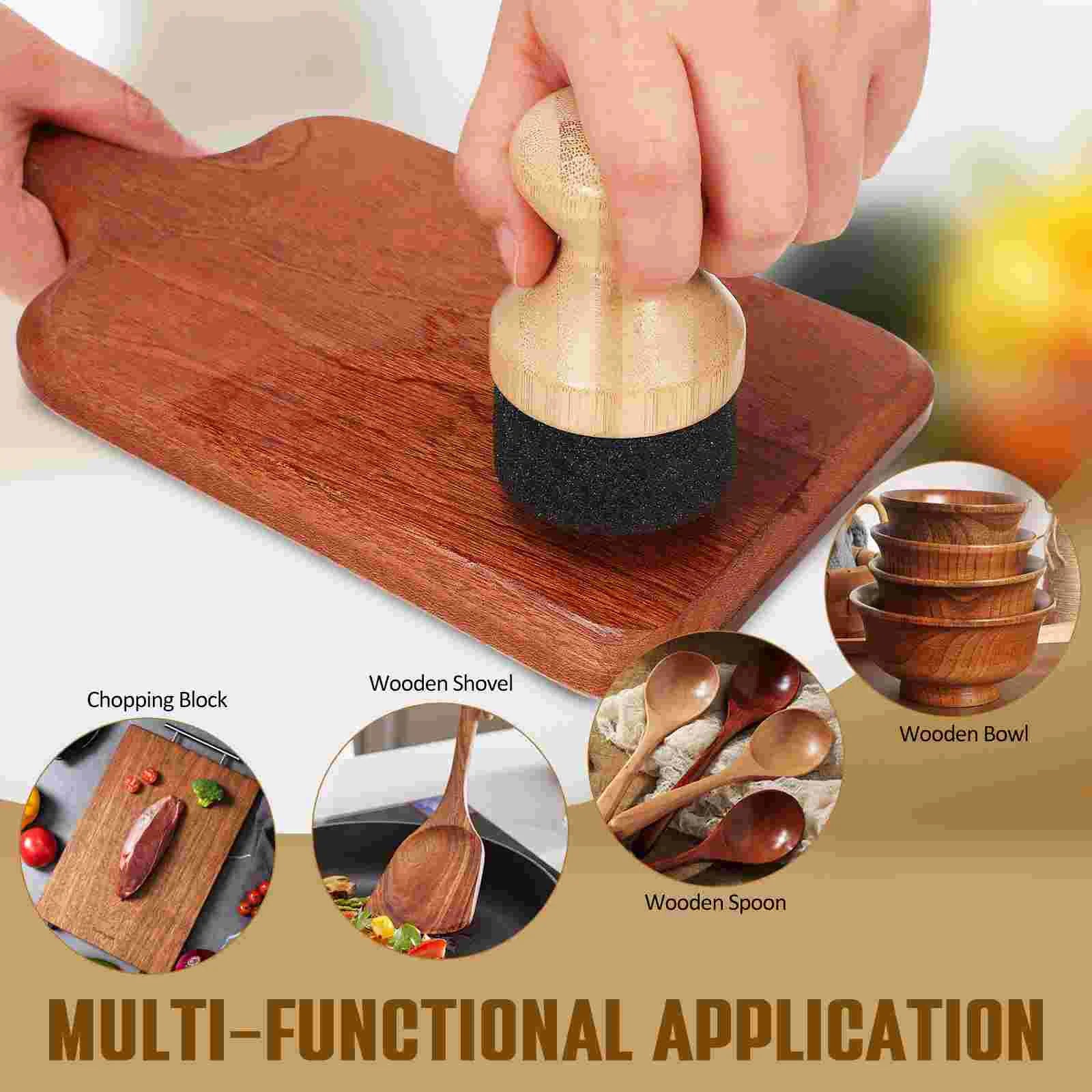 Ergonomic bamboo handle with a soft foam applicator pad